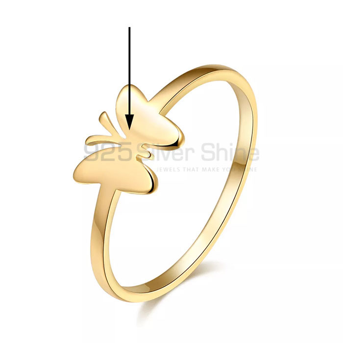 Butterfly Ring, Animal Minimalist Rings In 925 Sterling Silver AMR311_2