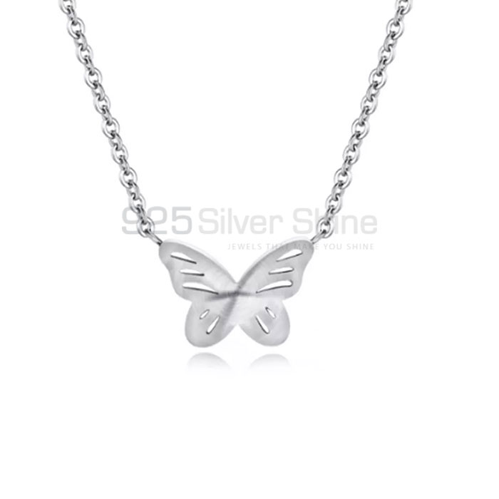 Butterfly Necklace, Animal Minimalist Necklace In 925 Sterling Silver AMN235