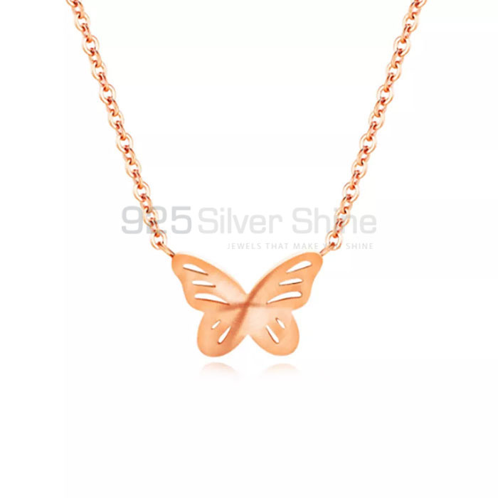 Butterfly Necklace, Animal Minimalist Necklace In 925 Sterling Silver AMN235_0