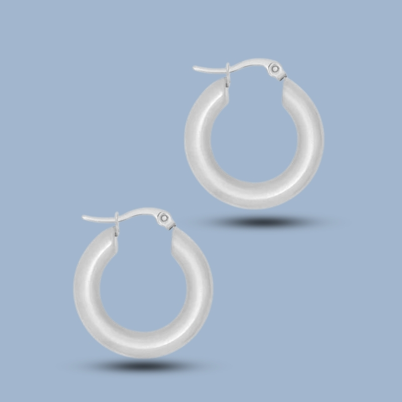 Casual Style 925 Sterling Silver Hinged Segment Hoop Earring 925She106_0