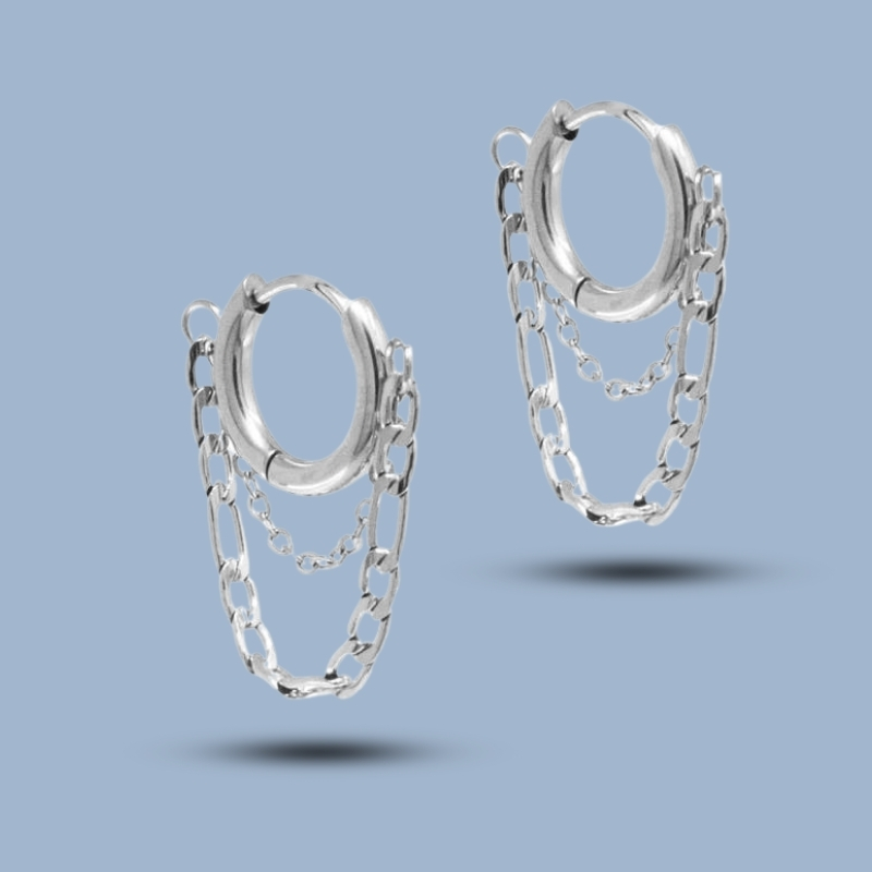 Chain Design 925 Sterling Silver Dainty Boho Jewelry 925She192_0