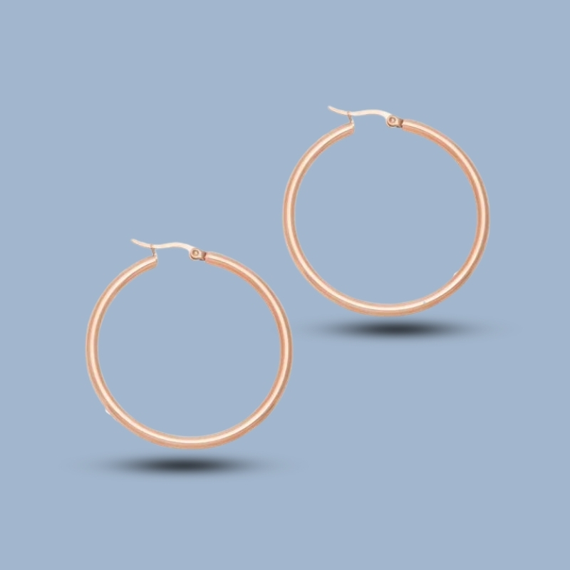 Circle 925 Sterling Silver Endless Thin Hoop Earrings 925She116_0