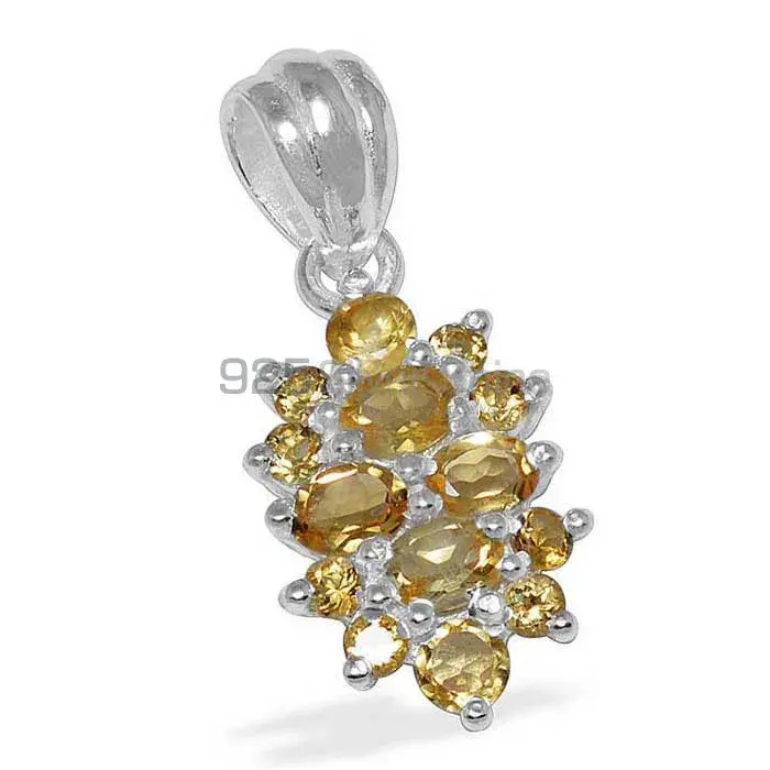 Citrine Gemstone Handmade Pendants In 925 Sterling Silver Jewelry 925SP1491_0