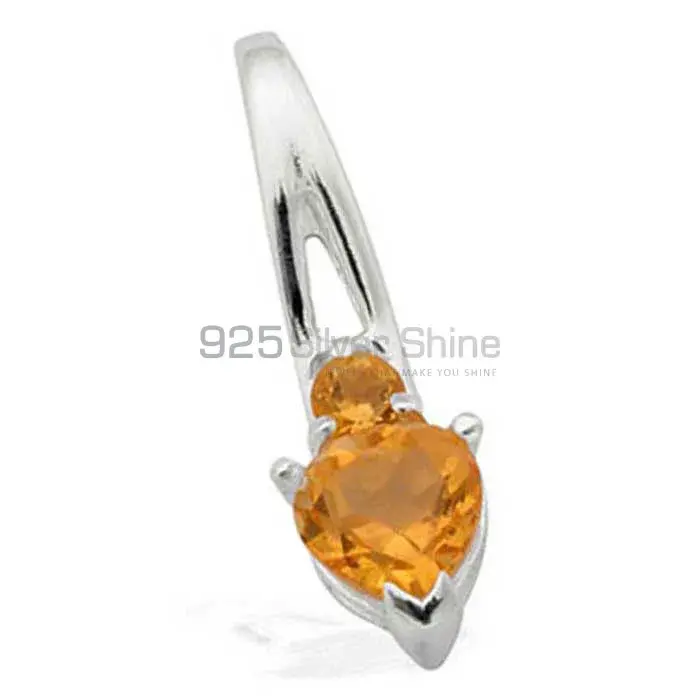Citrine Gemstone Pendants In 925 Fine Silver Jewelry 925SP1595_1