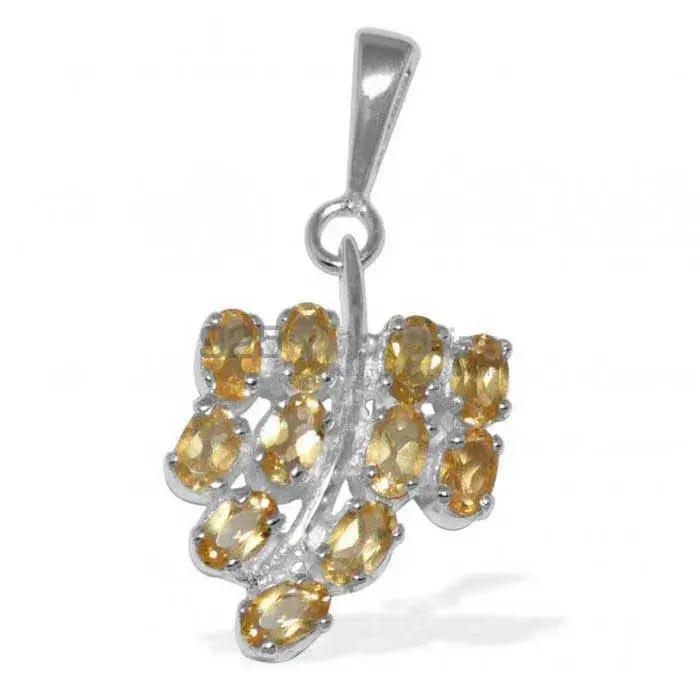 Citrine Gemstone Pendants In 925 Fine Silver Jewelry 925SP1645_1