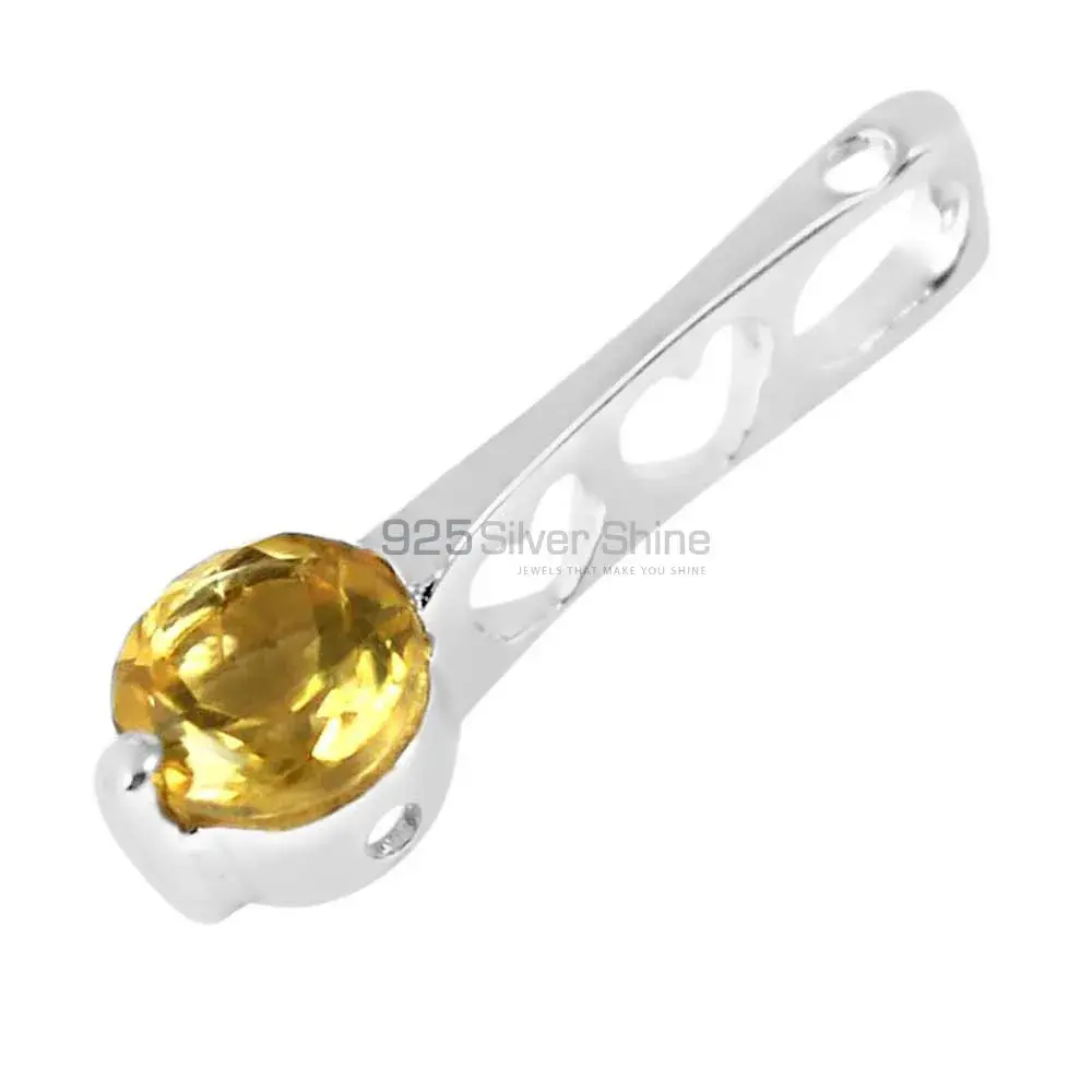 Citrine Gemstone Pendants In Fine Sterling Silver Jewelry 925SP233-1_1