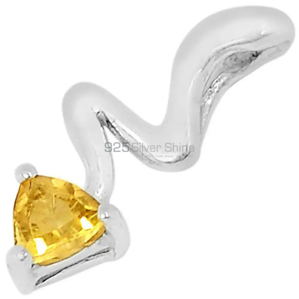 Citrine Gemstone Pendants In Fine Sterling Silver Jewelry 925SSP318-3_1