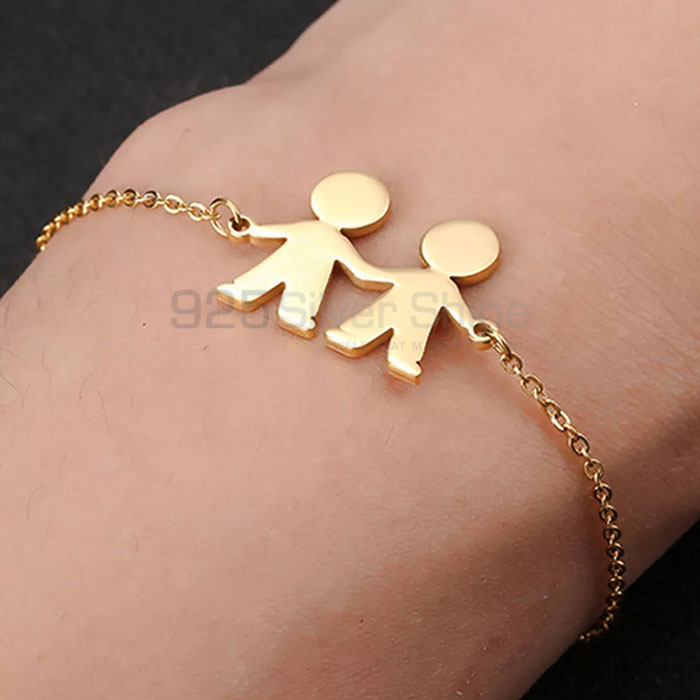 Custom Family Minimalist Bracelet In 925 Sterling Silver FAMB111_1