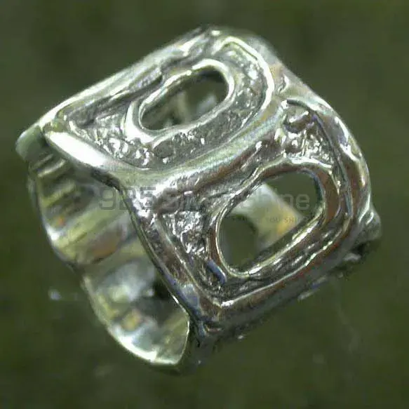 Custom Plain Solid Sterling Silver Rings Jewelry 925SR2525_1