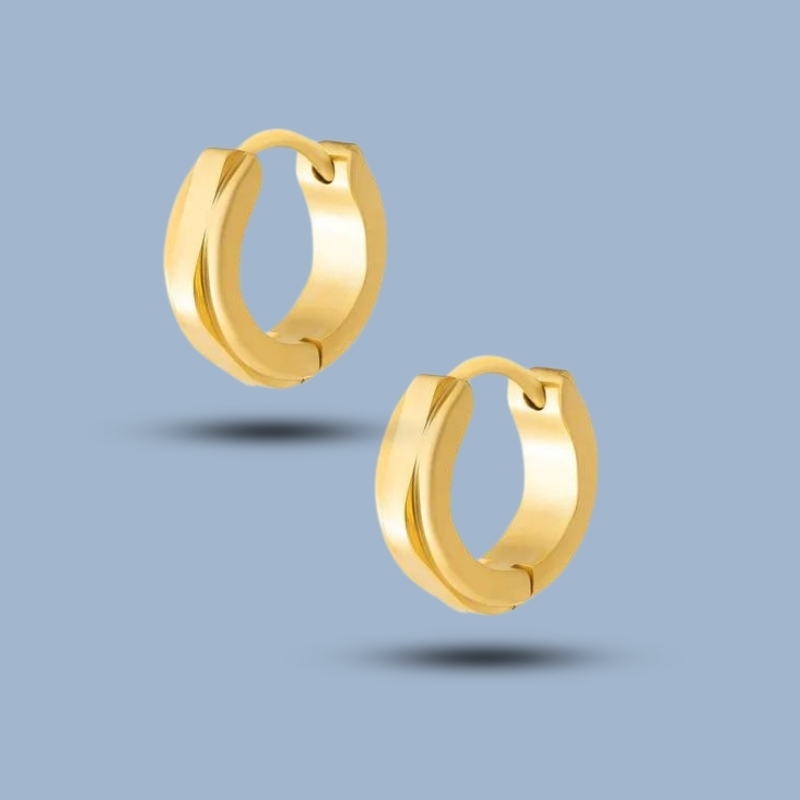 925 Sterling Silver Hinged Segment Hoop Earring 925She295