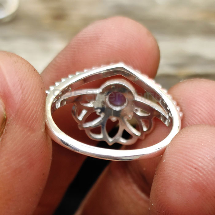 Rainbow Moonstone Ring In Sterling Silver Jewelry SSR49_2