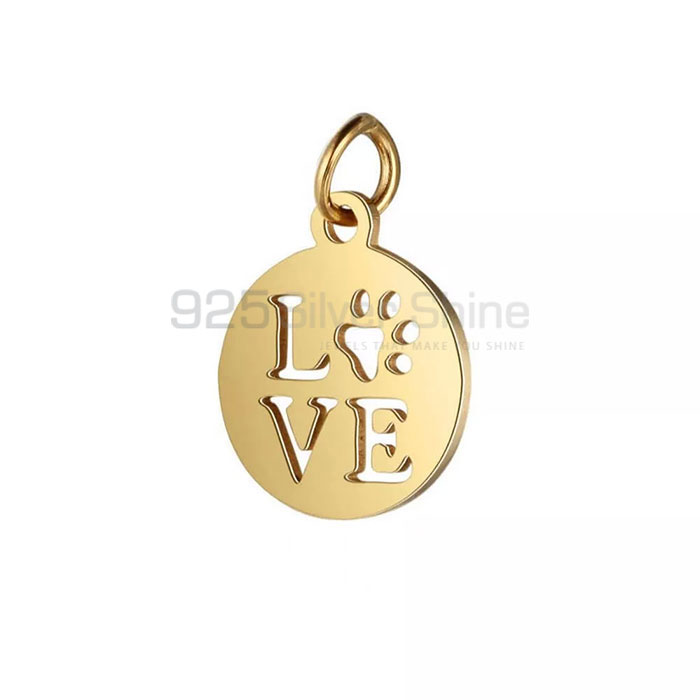 Dog Cat Paw Pendant, Animal Minimalist Pendant In 925 Sterling Silver AMP286_0