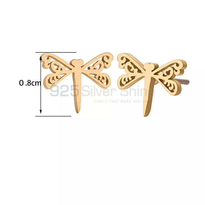 Dragonfly Earring, Animal Minimalist Earring In 925 Sterling Silver AME86_0