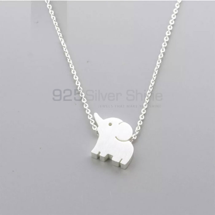 Elephant Necklace, Animal Minimalist Necklace In 925 Sterling Silver AMN211_0
