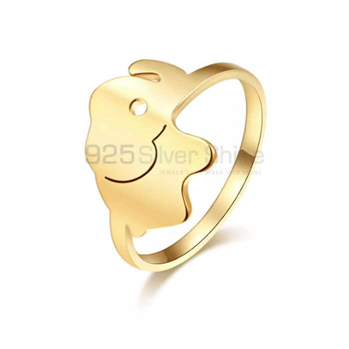 Elephant Ring, Animal Minimalist Rings In 925 Sterling Silver AMR296_0