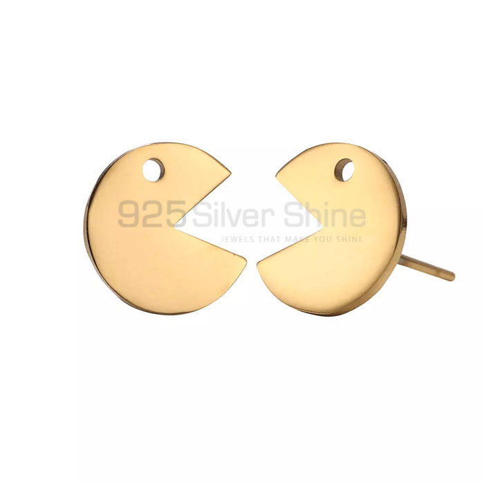 Design Smiley Stud Earring In Sterling Silver SMME430_0
