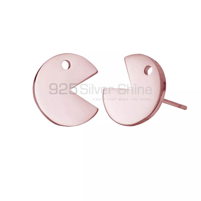 Design Smiley Stud Earring In Sterling Silver SMME430_1