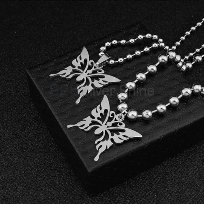 Filigree Butterfly Necklace, Animal Minimalist Necklace In 925 Sterling Silver AMN127_0