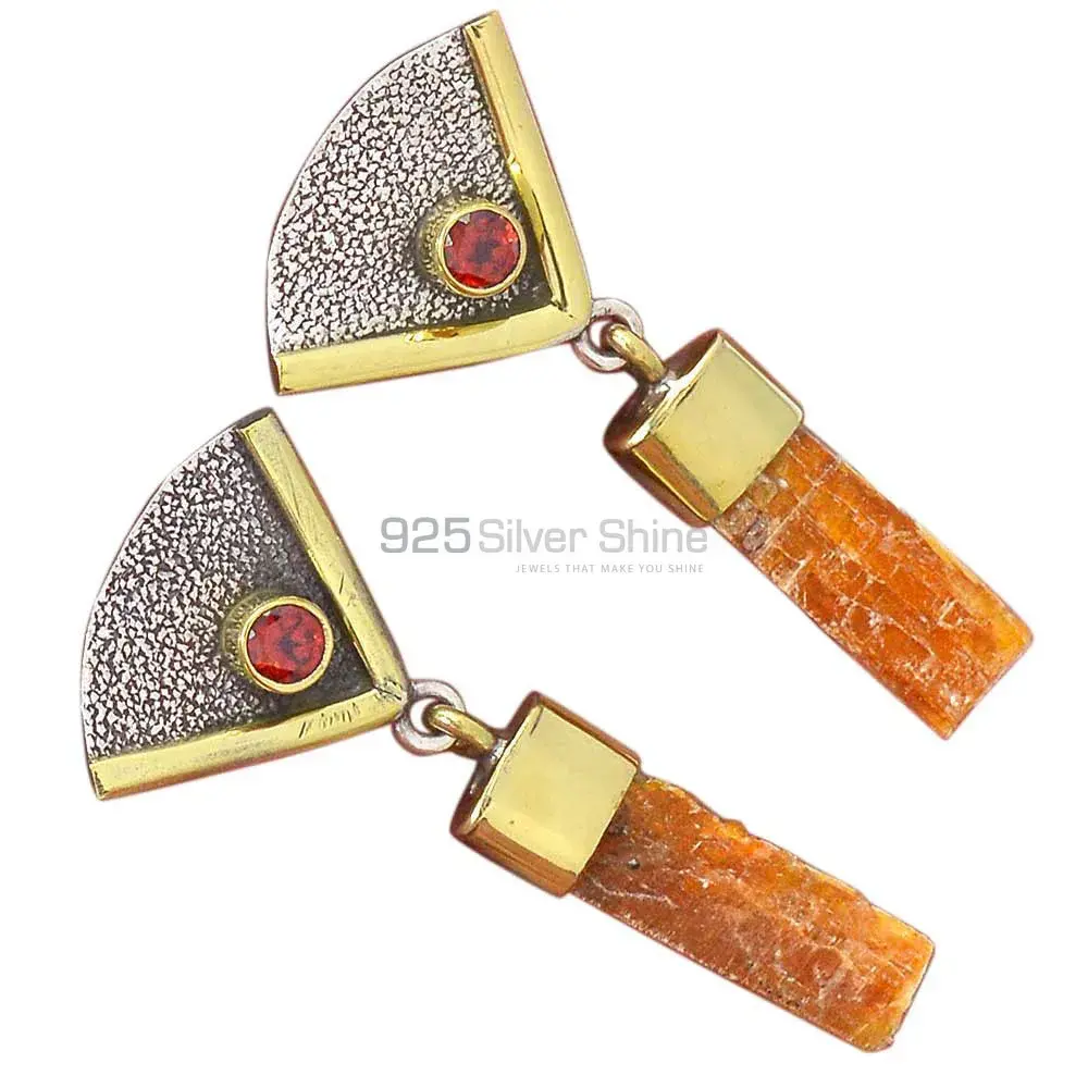 Fine 925 Sterling Silver Earrings In Semi Precious Gemstone 925SE3050_1