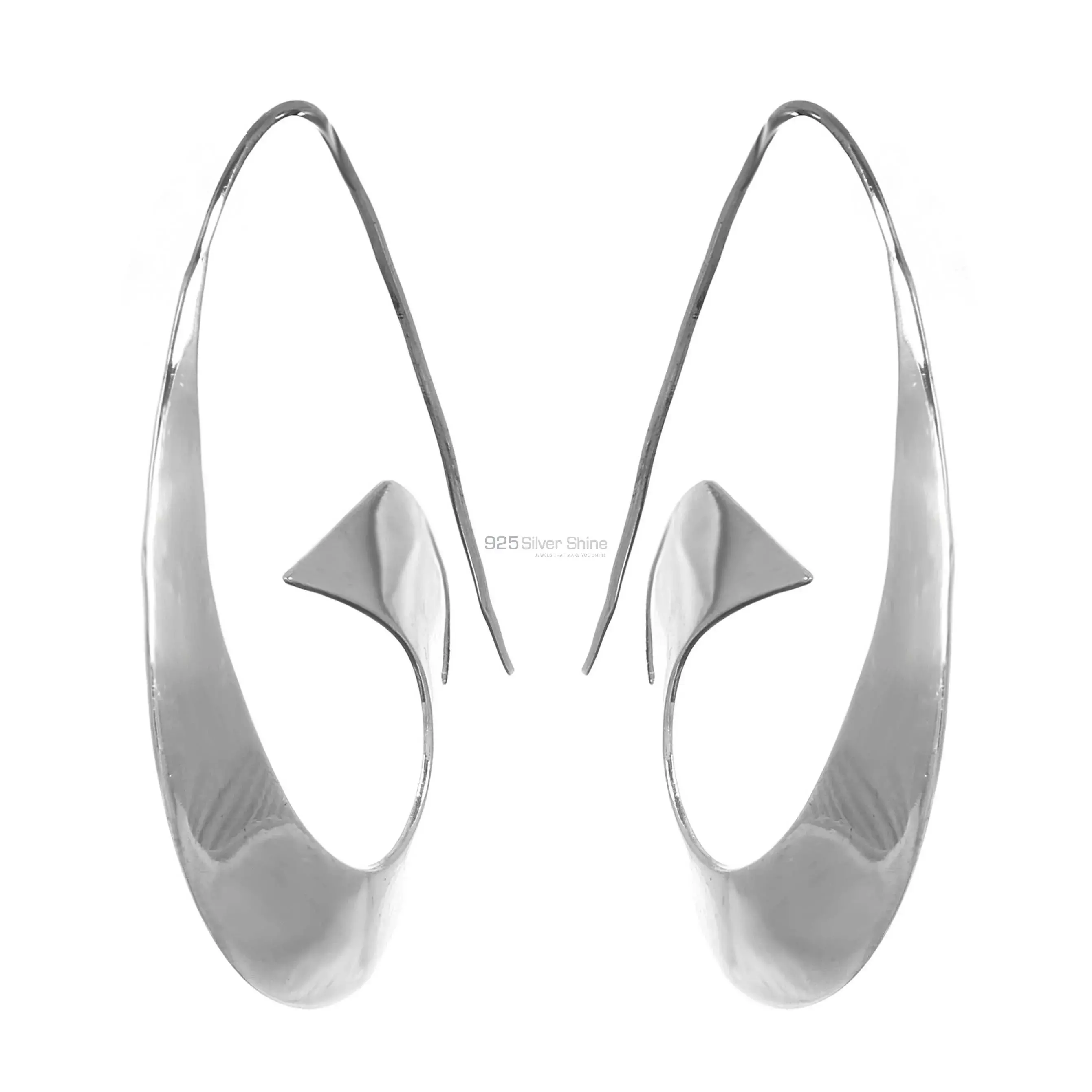 Fine 925 Sterling Silver Earrings 925SE227_1