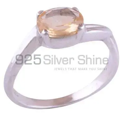 Sterling Silver Citrine November Birthstone Rings 925SR3434_0