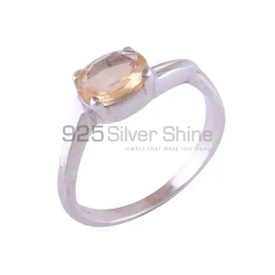 Sterling Silver Citrine November Birthstone Rings 925SR3434_1