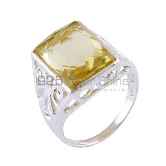 Sterling Silver Citrine Gemstone Wedding Rings 925SR3592_1
