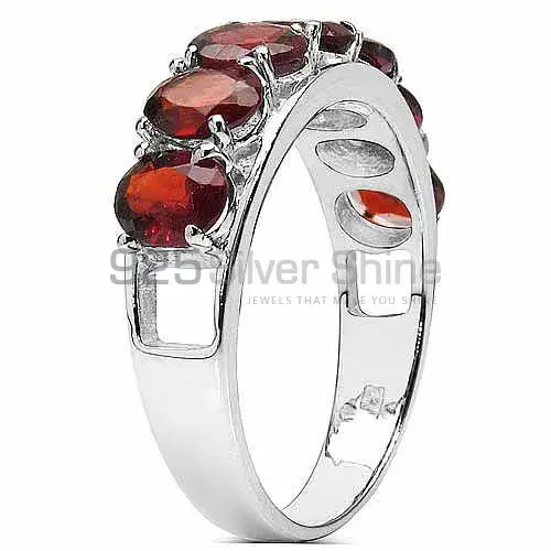 Fine 925 Sterling Silver Rings In Genuine Garnet Gemstone 925SR3182_2