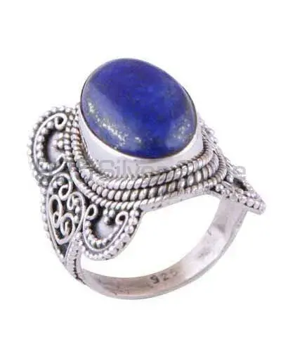 Fine 925 Sterling Silver Rings In Genuine Lapis Gemstone 925SR3024_1