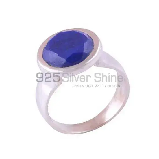 Fine 925 Sterling Silver Rings In Genuine Lapis Lazuli Gemstone 925SR3864_1