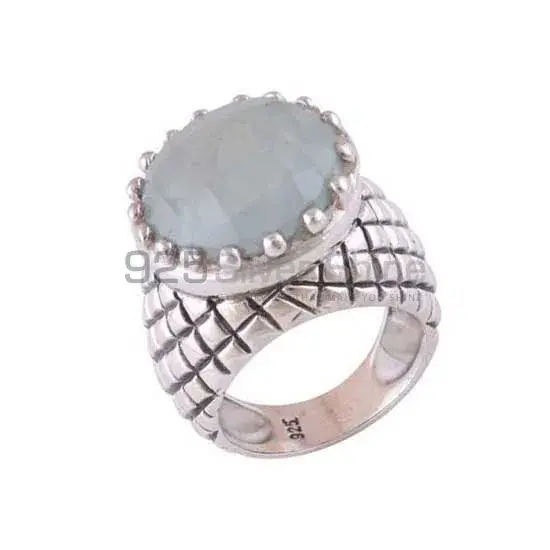 Fine 925 Sterling Silver Rings In Natural Chalcedony Gemstone 925SR3511_1