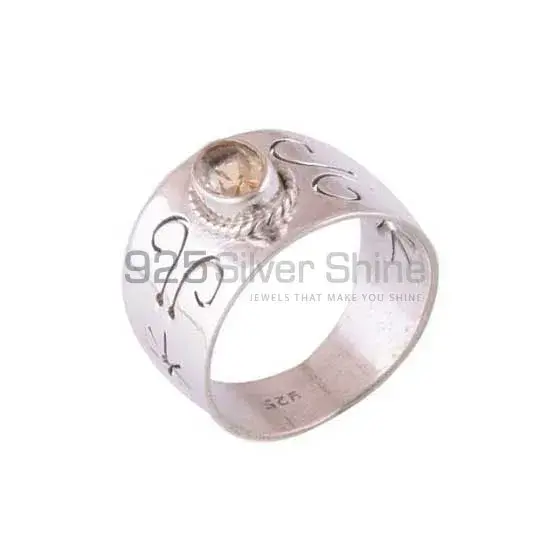 Sterling Silver Citrine November Birthstone Rings 925SR3941_1