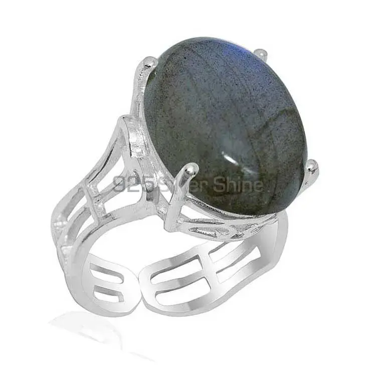 Fine 925 Sterling Silver Rings In Natural Labradorite Gemstone 925SR1907_1