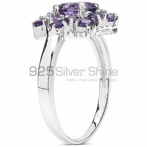 Fine 925 Sterling Silver Rings In Semi Precious Amethyst Gemstone 925SR3196_1
