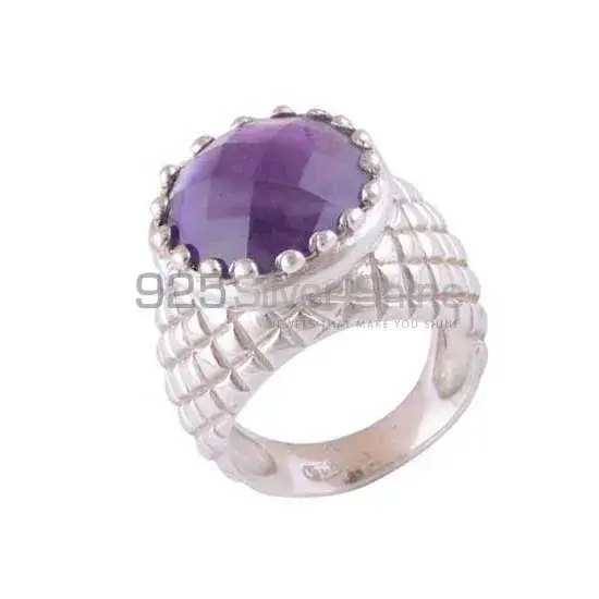 Amethyst Silver Rings Jewelry 925SR3512_0