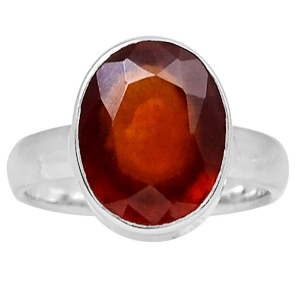 Fine 925 Sterling Silver Rings In Semi Precious Garnet Gemstone 925SR1000