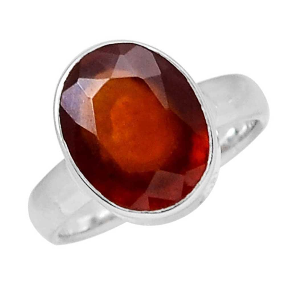 Fine 925 Sterling Silver Rings In Semi Precious Garnet Gemstone 925SR1000_0