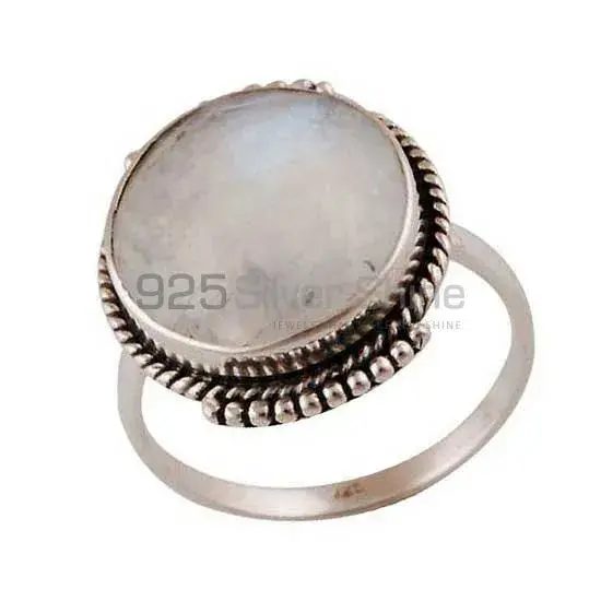 Fine 925 Sterling Silver Rings In Semi Precious Rainbow Moonstone 925SR4021_1