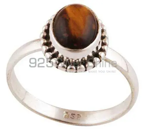 Fine 925 Sterling Silver Rings In Semi Precious Tiger's Eye Gemstone 925SR2865_1