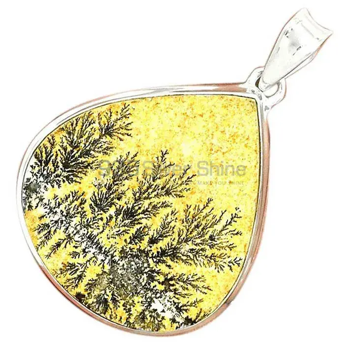 Fine Sterling Silver Pendants In Psilomelane Dendrite German Gemstone Jewelry 925SP146_6
