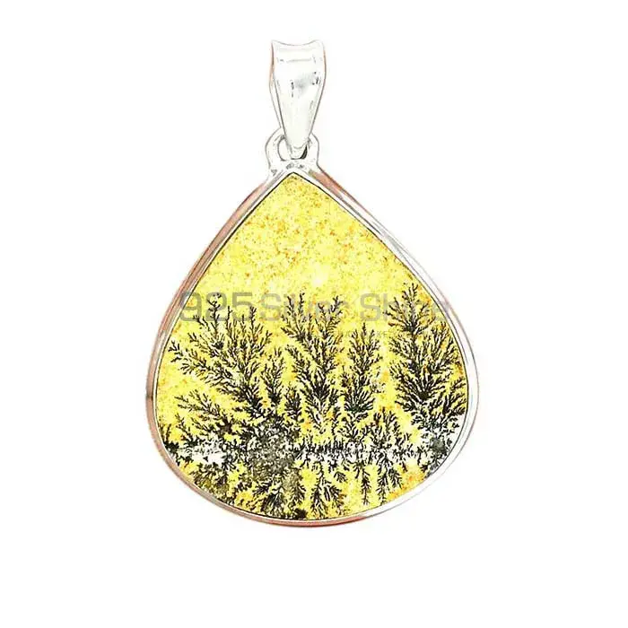 Fine Sterling Silver Pendants In Psilomelane Dendrite German Gemstone Jewelry 925SP146_7