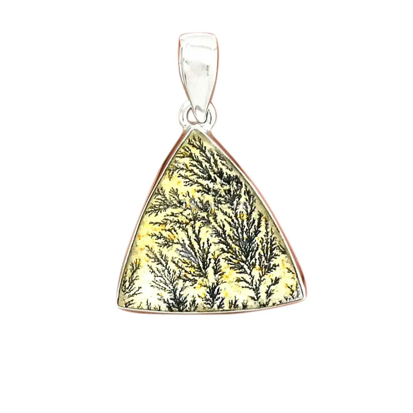 Fine Sterling Silver Pendants In Psilomelane Dendrite German Gemstone Jewelry 925SP146_9