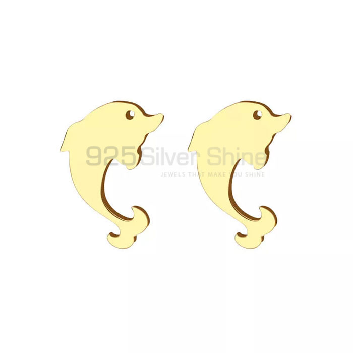 Fish Earring, Animal Minimalist Earring In 925 Sterling Silver AME67_0