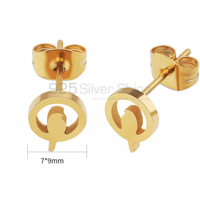 Fish Earring, Animal Minimalist Earring In 925 Sterling Silver AME64_0