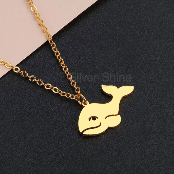 Fish Silver Necklace, Animal Minimalist Necklace In 925 Sterling Silver AMN151_1