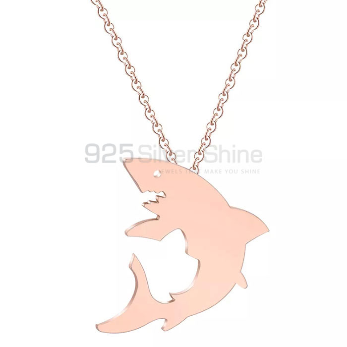 Fish Necklace, Animal Minimalist Necklace In 925 Sterling Silver AMN240_1