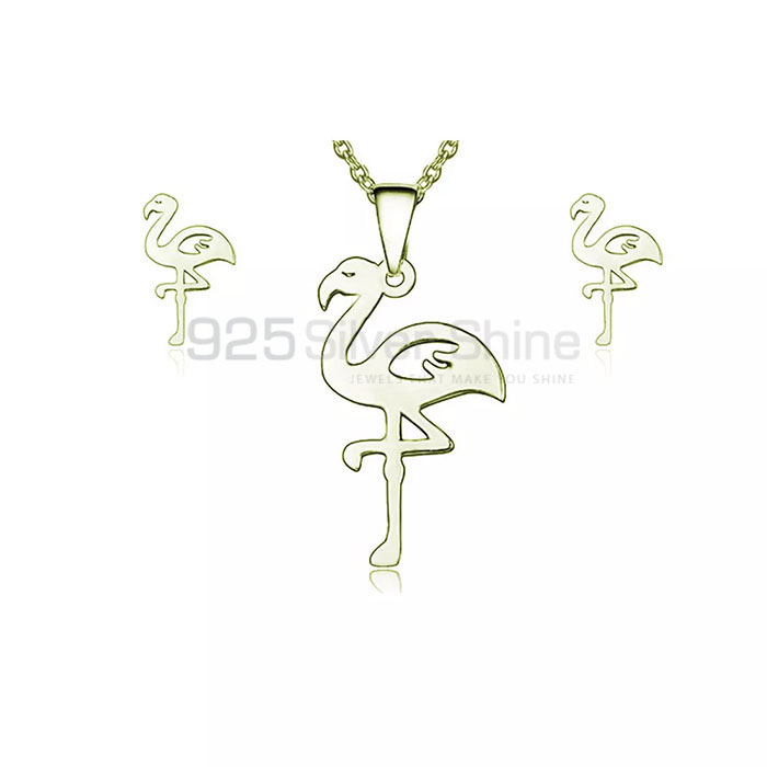 Flamingo Pendant, Stunning Animal Minimalist Pendant In 925 Sterling Silver AMP287_0