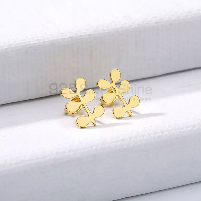 Flower Stud Earring In Sterling Silver FWME206_0