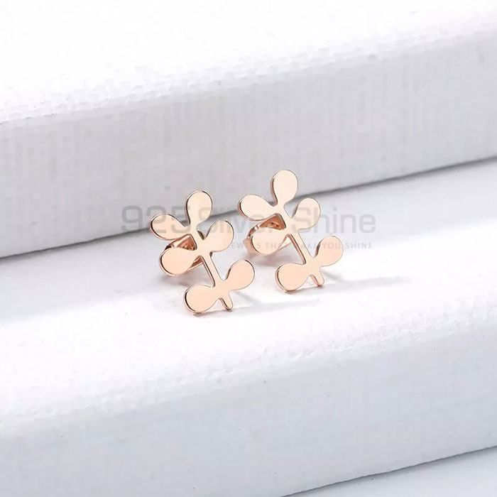 Flower Stud Earring In Sterling Silver FWME206_1