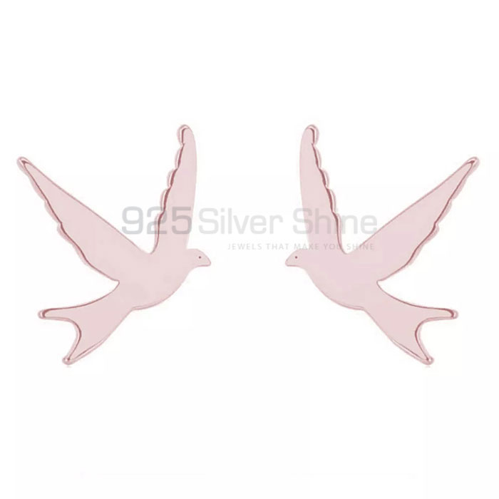 Flying Bird Earring, Animal Minimalist Earring In 925 Sterling Silver AME40_1